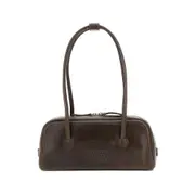 [Margesherwood] Margesherwood Soft Pull-up Leather Shoulder Bag ONE SIZE BROWN