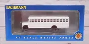 Bachmann 46215, White School Type Bus with High Railers, Railbus, HO Scale