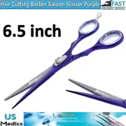 Haircutting Barber Saloon Purple Color Scissor 6.5 inch Stainless Steel Sharp