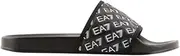 [EA7] Emporio Armani 7X000109AF15125 8059659555944 Men's Slippers, Black White Mc138, 6.5 AU