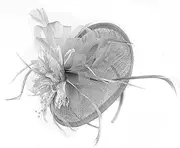 [Caprilite] Sinamay Disc Saucer Fascinator Hat for Women Weddings Headband Races