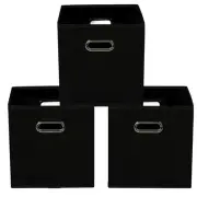 Yunkeeeper storage bins Cubes, Fabric Cube Organizer with Handle, Foldable Cu...