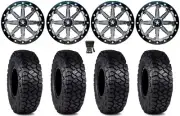 MSA Lok 15" Wheels Gunmetal 30" Intersect Tires Can-Am Defender