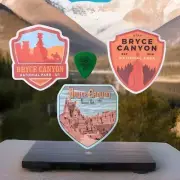 Set Of Three 3" Bryce Canyon Park Sticker Decal