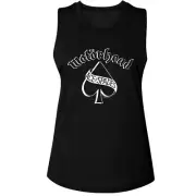 Motorhead Ace Of Spades Album Cover Women's Muscle Tank T Shirt Rock Band Merch