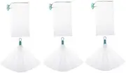 Baluue 6pcs Net Handmade Soap Face Cleansing Foaming Nets Soap Sack for Bar Soap Bath Defoliator Towel Soap Exfoliating Scrub Towel Exfoliating Bath White Abs