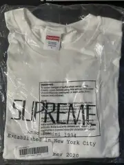 Supreme “Anno Domini” Logo Tee SS20 White Size Large