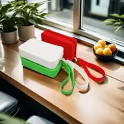 Danoz Fashion - White Silicone Zipper Storage Pouch - Stylish Multi-Purpose Organizer with Wrist Strap