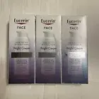 Eucerin Face/Night Cream. Immersive Hydration. 2.5 Oz Pack Of 3