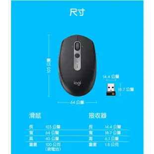 羅技 M590 多工靜音 無線 滑鼠 USB 廠商直送