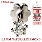 2.2mm Real i Diamond Wedding Nose Lip Labret Monroe Screw Stud Piercing Ring Pin