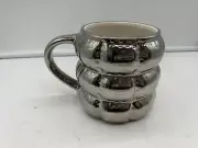 Ceramic 20oz Silver Puffy Coffee Mug BB02B52028