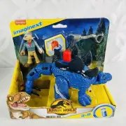 Fisher Price Imaginext Jurassic World Dominion Stegosaurus & Dr Grant Dinosaur
