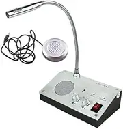 CHROX Dual Way Window Intercom System,Dual-Way Audio Bank Office Store Station Dual Way Window Counter Intercom Interphone Speaker