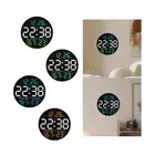Digital Wall Clock RGB Night Light 2 Alarms with Remote Control Calendar Alarm