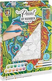Grafix - Paint By Number Lion Canvas - 30x40cm +12 paints - (K-150056)