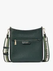 Hudson Pebbled Leather Large Messenger Crossbody