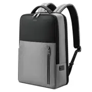 Silver Gray Multifunctional Anti-theft Laptop Backpack with Usb Charging Hole