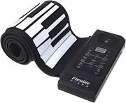 61 Key Electronic Piano Keyboard Silicon Roll Up Piano Sustain Function USB Port with Loud Speaker Multicolor48 One Size