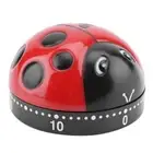 Kitchen Timer 60-Minute Ladybug-Shaped Mechanical Alarm Clock Timer Tools