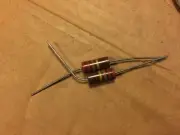 2 NOS Allen Bradley 220 ohm 2 watt 2W 5% Carbon Comp Resistors TESTED