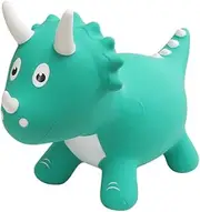 Dinosaur Bouncy Horse Hopper - Inflatable Triceratops Ride-on Bouncer for Toddlers, Fun Hopping Toy for Kids Ages 2 Years+ Boys and Girls