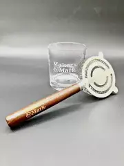 Makers Mark Cocktail Strainer Bonus Rock Glass
