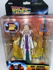 NECA Back To The Future Doc Brown And Einstein Action Figures