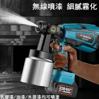 在飛比找樂天市場購物網優惠-【新店鉅惠】【品諾出品】鋰電噴槍 可拆卸 高壓電動噴漆槍 乳