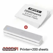 HPRT Portable Printers Wireless Bluetooth Thermal Printer + 200 sheets!