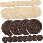 Gogogmee Backgammon Game Accessory 24pcs Round Wooden Checkers Sturdy and Safe for Ages
