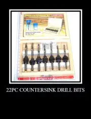 44 pc Countersink Drill Bits Set woodworking tools