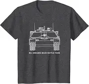 [VidiAmazing] M1 Abrams Tank T-Shirt American Army Tanks Shirts ds1737 T-Shirt