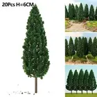 Model Trees Artificial Pine Trees Landscape Plastic 20pcs Diorama Scenery