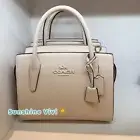 NWT COACH Large Andrea Carryall Bag Chalk CP086