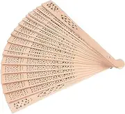 Hand Fan Foldable | Folding Hand Fan, Sandalwood Scented Hand Fan, Wooden Foldable | Sandalwood Scented Hand Held Folding Fans | Hand Fans for Wedding Decoration Home Birthdays