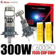 2x H7 H11 H8 H9 LHD LED Headlight Mini Lens Projector 9005 9006 HB3 HB4 Auto Low