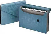 Pendaflex Essentials 7-Pocket Expanding File Folder, Document Holder for Filing, Polypropylene, 13.75 x 11 Inches, Letter Size, Blue (1158)