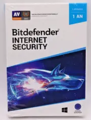 Bitdefender INTERNET SECURITY 2021 1 APPAREIL 1 AN Neuf New