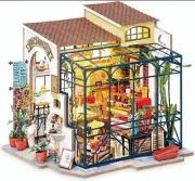 Rolife DIY Dollhouse Kit Emily's Flower Shop Mini House with Furnitures Kid Toys