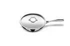 Stahl Triply Stainless Steel Wok with Lid | Deep Steel Kadai I Deep Fry Pan