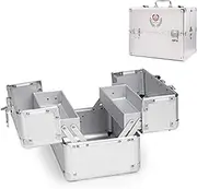 Double Opening Medicine Box Military Portable Metal Medical Box,Emergency Kit Box with Handle/Shoulder Strap,Suitable for Home, Travel, Camping, Workplace,24 * 16.5 * 18.5cm