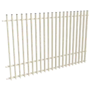 ProtectorAl 2400W x 1500H Surfmist Aluminium Radiator Pool Fence Panel with Mid Rail