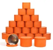 Candle Tins 8oz with Lids 24 Pack Seamless Bulk Candle Containers for Candle ...
