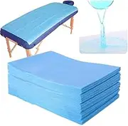100 Pcs Disposable bedsheet for Salon, spa, Parlor, Massage Table, Travel, Hotels (Blue, 31x72inch)