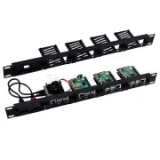 1U Rackmount Steel Bracket Kit for Raspberry Pi 5 19 Inch 4 Slots M.2 NVMe SSD