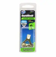 2x Zenith Sure Hook PICTURE HANGER for 20kg/45kg hang BRASS PLATED WSH0045