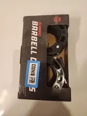 Clout Fitness Barbell Clamps Collars, Coal, Olympic 2inches