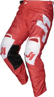 Just1 J-Force Terra Motocross Pants, white-red, Size 44 for Men White Red
