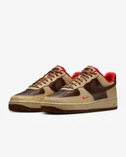 Mens Nike Air Force 1 '07 Low Top LT British Tan/Cacao Sneakers Size 12 NIB!!